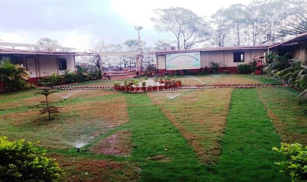 Landscape Irrigation Installed In Our Office Lawn For Greenery Development