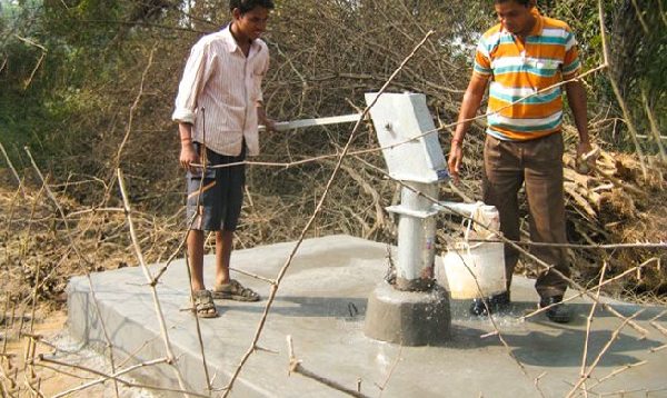 Provided Borewell at Chintapokhari