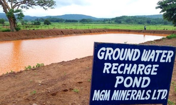 Ground Water Recharge Pond In Our Nursery Area