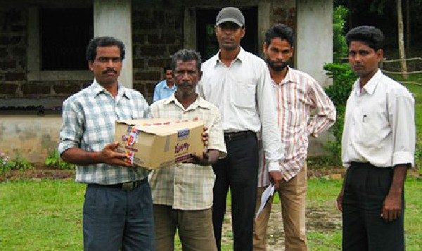 Regular distribution of Biscuits and Chocolates to encourage Nimidha School Children for study