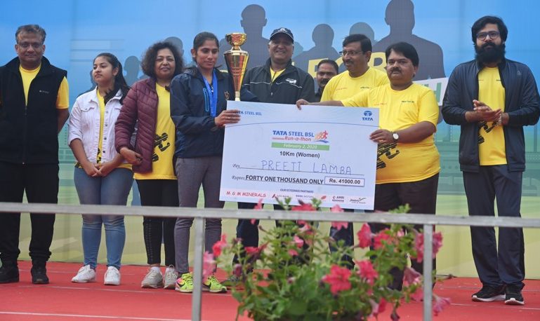MGM Minerals Ltd. partnering with TATA Steel BSL in 10 Km. Marathon at Angul in 2019