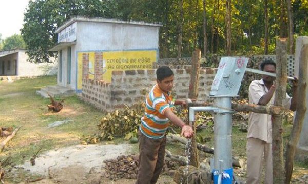 Provided Borewell at Nimidha High School