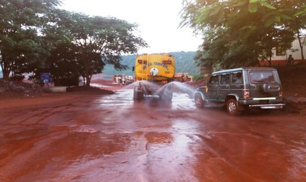 Water Tankers of 20kl Are Used For Water Sprinkling In The Remote Areas Inside The Mines