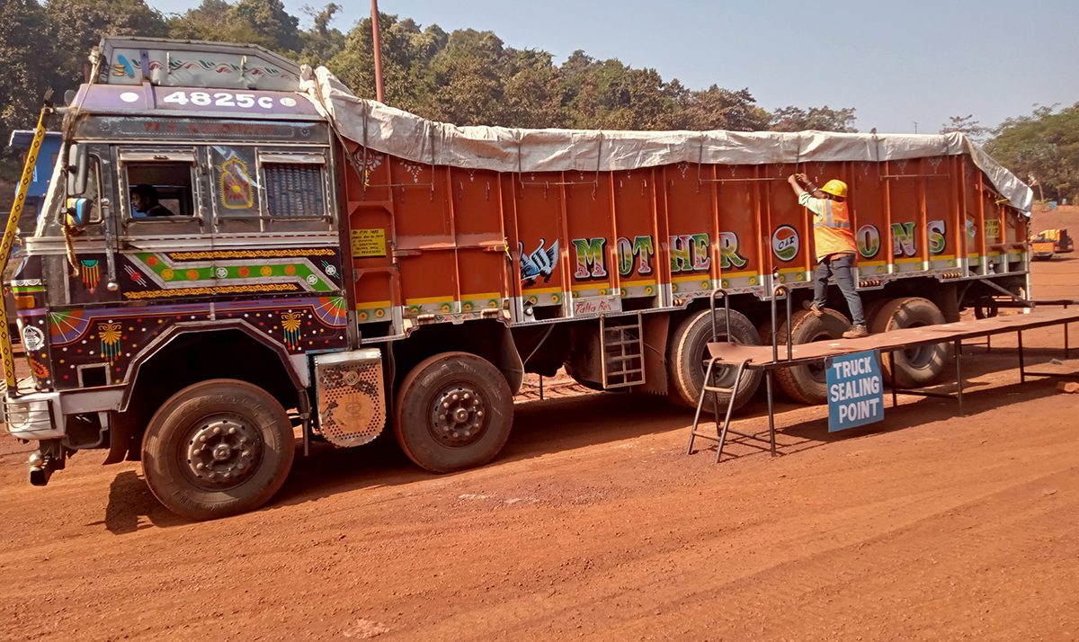 Fully Covering The Mineral Transporting Vehicles With Tarpauline Before Leaving Mines